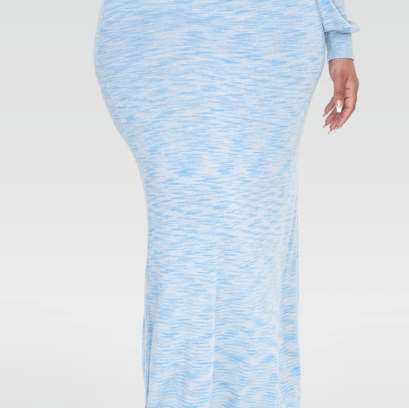 Space dyed maxi skirt and crop pullover - Picture 2 of 7